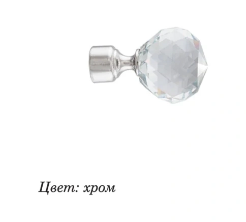 Наконечник 16мм Орион Хром глянец фото 1