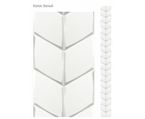 *Панели ПВХ Unigue 2,7х0,25х8 Колос белый (12) фото 1