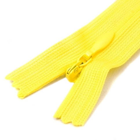 Молния потайная 18-20см лимонная фото 1