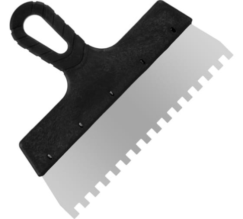 Ормис Шпатель нержавеющий фасадный, зубчатый, 250мм, зуб 8х8мм 12-1-118 фото 1