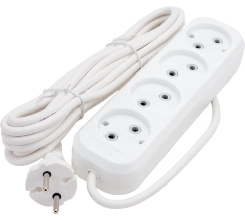 Удлинитель 4*5м У6-766М ПВС 2*0,75 "У" фото 1