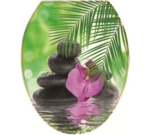 Сиденье для унитаза "Универсал Декор" Орхидея фото 1