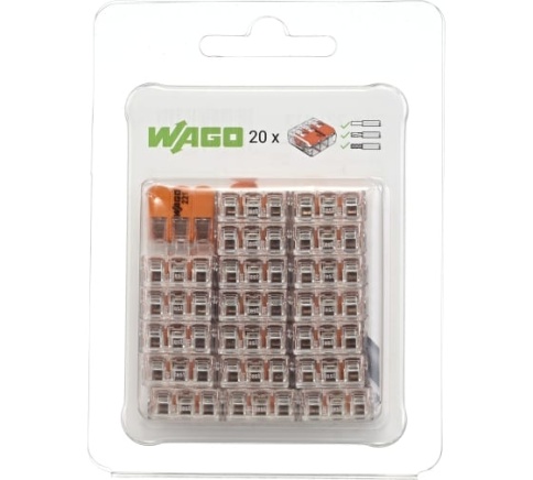 Клемма 3х(0,14-4мм) WAGO 221-413 фото 1