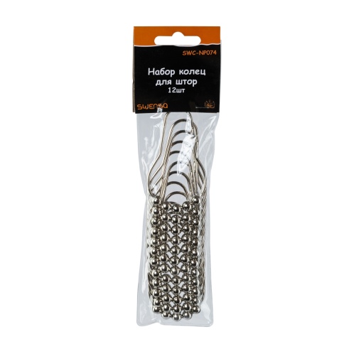 Комплект колец металлические (12шт) фото 1