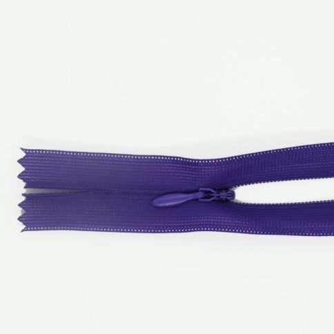Молния потайная  50см т.фиолетовая фото 1