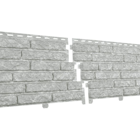 Сайдинг "Стоун-Хаус" КВАРЦИТ светло-серый 0,250х2м фото 1