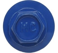 Шуруп кровельный оцинкованный 5,5х19 RAL5005 ярко-синий фото 1
