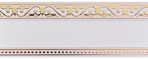 Бленда Монарх белый глянец/золото (уп. 30м) фото 1