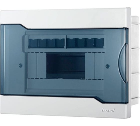 Lezard Бокс с прозрачной крышкой ЩРВ-П-8 для внутр.уст.8-и модульных устройств 730-1000-008 фото 1