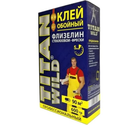 Титан клей для обоев флизелиновый 600гр. фото 1