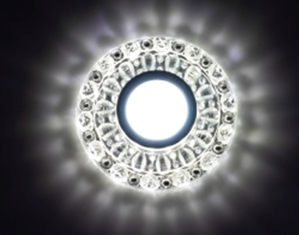 ***Точечный светильник К1138L-1 прозрачный. фото 1