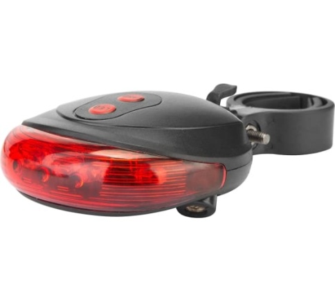 Фонарь задний  JY-1L 3 светодиода лазер красно-синий 560088  фото 1