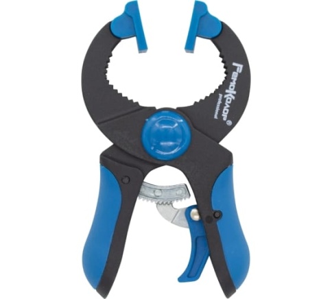 Ормис Струбцина клещеобразная пластик. корп., рычажный храповый мех., 4"/100 (44-2-010) фото 1