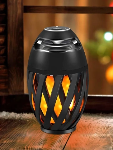 Светильник декорат. ARTSTYLE TL-160B с имитацией пламени и Bluetooth колонкой  фото 1