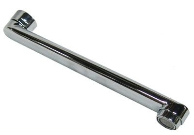 Гусак для смесителя плоский 25см L-образный нос фото 1