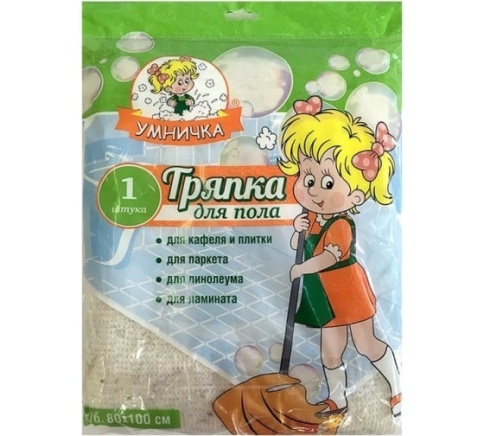 Салфетка д/пола х/б 100х80 Умничка (134075) фото 1