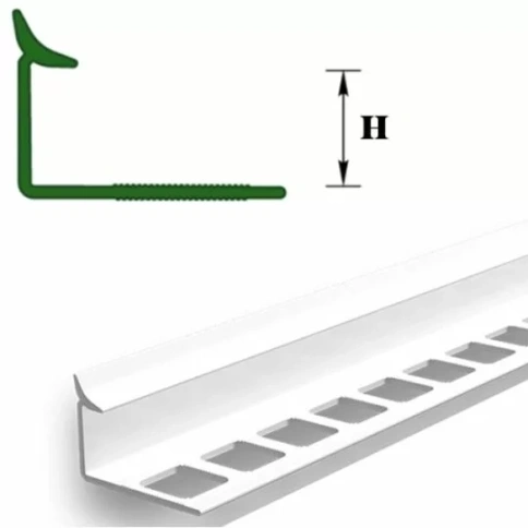 "Деконика"  Раскладка внутр 8мм 2,5м  Белый глянец/001-0 (Д-Пл8-В 001-0 бел-г) фото 1