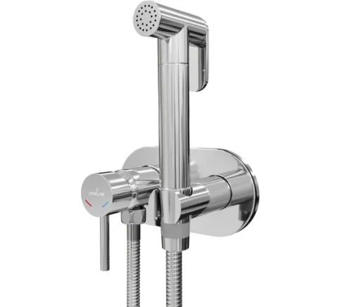 Смеситель с гигиенической лейкой 25к MIXLINE ML31-085 Ray встраиваемый фото 1