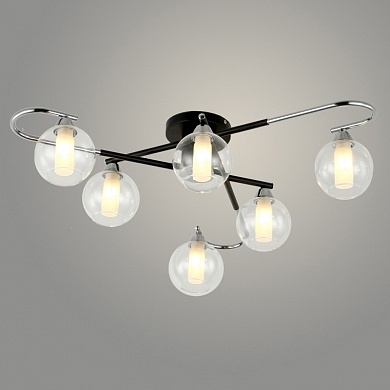 Люстра GH50344/6 BK+CR черный/хром G9 фото 1