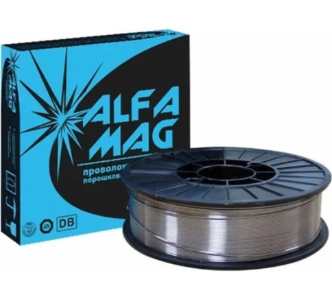 Проволока  сварочная порошковая самозащитная AlfaMag Е71Т-GS.d=0,8 1 кг фото 1