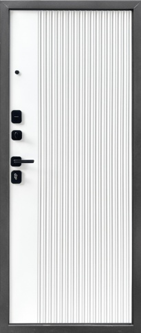 Дверь метал.Форпост Монблан белый софт 960 (левая) фото 1