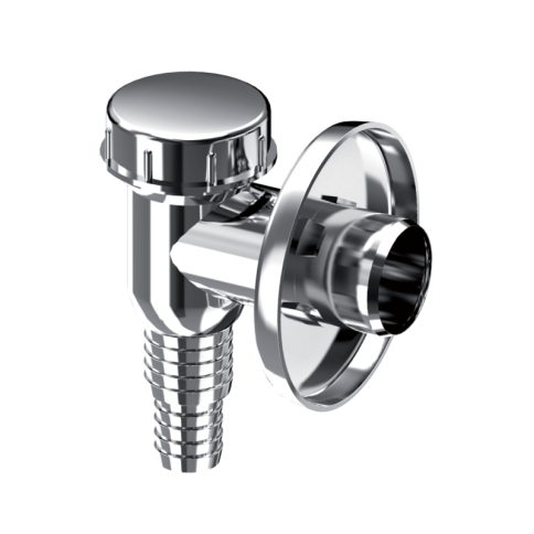 K100Н Минисифон для стиральной машины (посудом.маш.) ХРОМ UNICORN фото 1