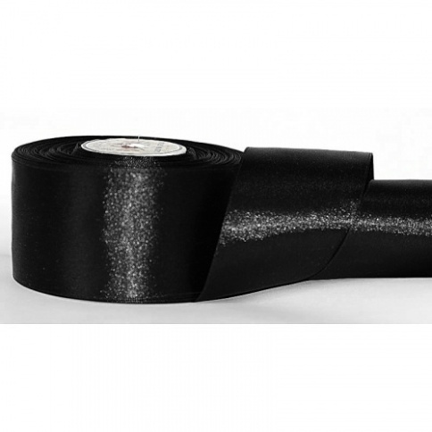 Лента атл. чёрный 081 50 мм (33м уп) фото 1