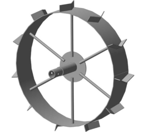 Грунтозацепы FORZA д-30 мм 585/120 мм МБ Форза, Ока, Каскад, Нева, сквозная втулка, сплошной обод фото 1