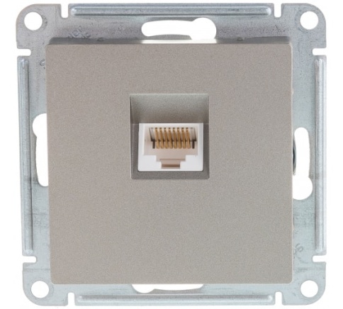 SchE Механизм розетки компьютерной RJ45 шампань ATN000583 фото 1