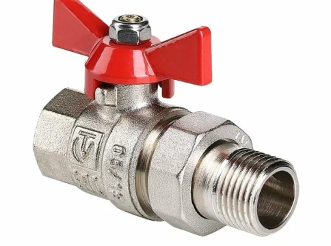 Кран шар. американка VT.227 1/2 г/ш бабочка фото 1