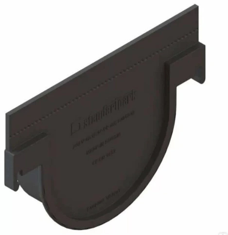 Заглушка глухая S.park ЗЛВ-10.14.10-ОСдля лотка водоотводного пласт.6829/2 конечная фото 1