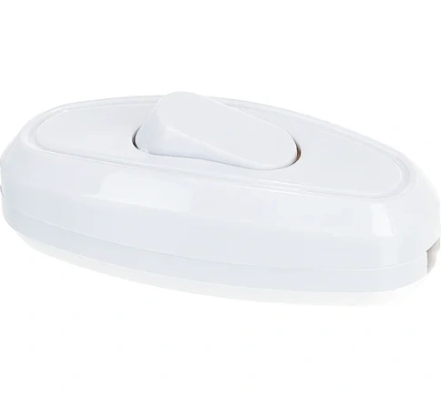 Переключатель на шнур бра А106 белый фото 1