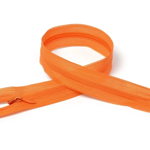 Молния потайная 18-20см оранжевая фото 1