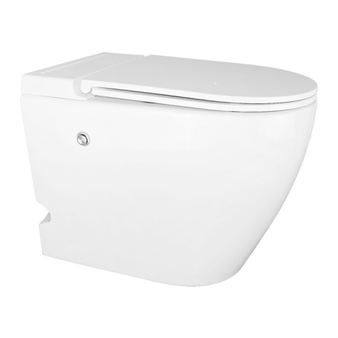 AZ102 Импульсный унитаз напольный (круглый) Размер:570*360*450 фото 1