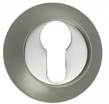 Накладка на цилиндр круглая  PUERTO ET AL 08 SN/NP ник.мат./ник.бл.  фото 1