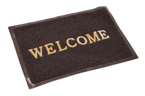 Коврик пористый 50*80 WELCOME коричневый 10мм фото 1