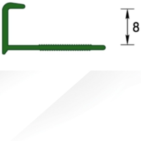"Деконика"  Раскладка наружняя 8мм 2,5м  Белый глянец/001-0 (Д-Пл8-Н 001-0 бел-г) фото 1