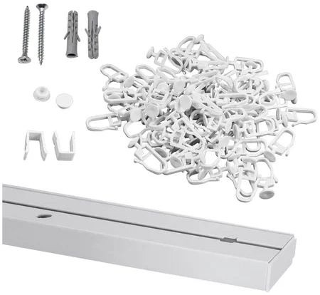 Карниз 1П потолочный однорядный с фурн. 3 м фото 1