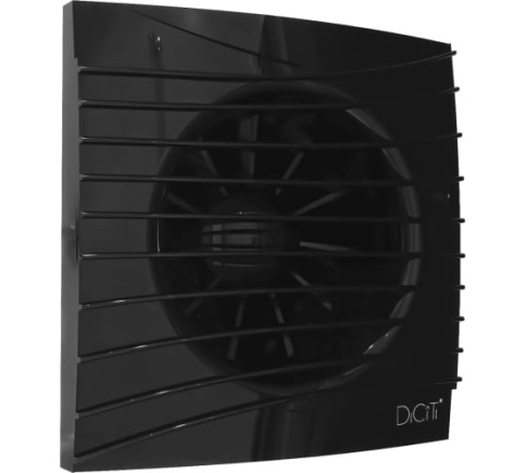 Вентилятор осевой вытяжной с обратным клапаном SILENT 4C Obsidian D100 фото 1