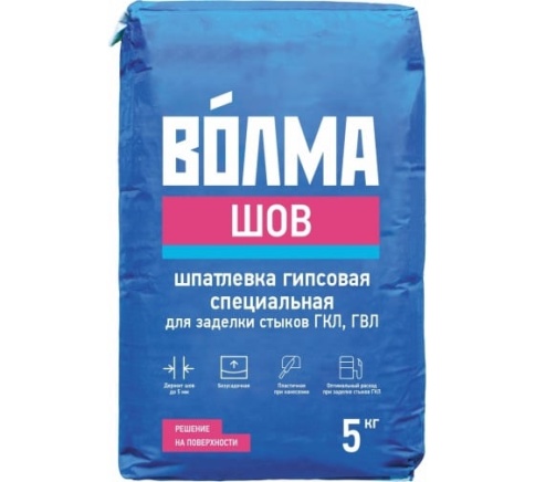 Шпатлевка гипсовая " Волма-Шов" 5 кг фото 1