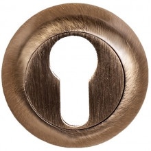 Накладка на цилиндр круглая  PUERTO ET AL 08 AB бронза ант.  фото 1