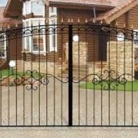 Ворота "Дачные арочные" 3.42*2.35 фото 1