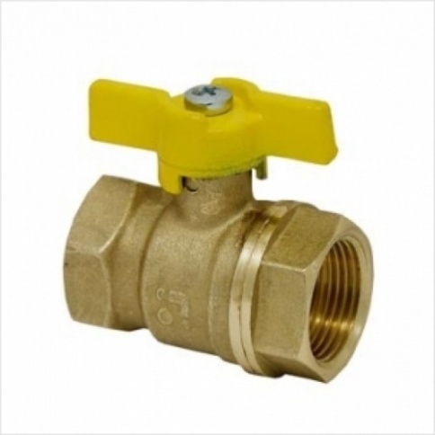 Кран шаровый ГАЗ 1/2 г/г баб фото 1