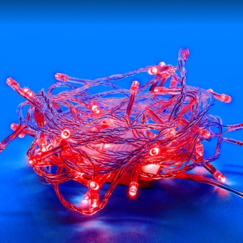 Гирлянда LED ULD-S1000-100/DTA RED IP20 10м 100диод.красн.свет.провод прозр.Uniel UL00008666 фото 1