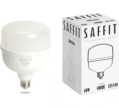 Лампа светодиодная SBHP1050 50W Е27-E40 4000К Saffit  фото 1
