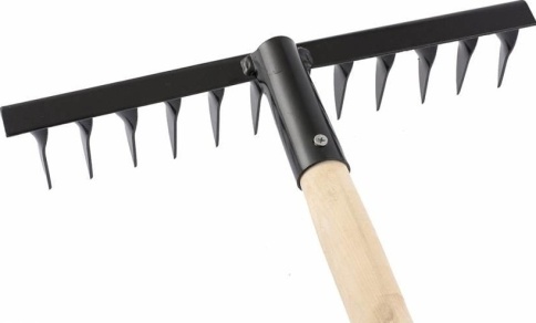 Грабли стальные 2мм 12зуб фото 1