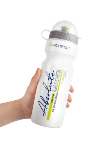 Фляга велосипеда Vinca Sport, с защитой от пыли, 750мл "лидер" лайм фото 1
