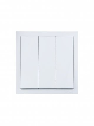Lezard Выключатель СП 3кл белый ZIMA 704-0288-109QC фото 1