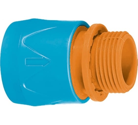 Ормис Соединитель быстросъемный, для шланга пластиковый, внешняя резьба 3/4" (64-2-020) фото 1