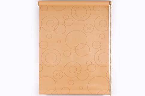 Ролет Блекаут Замша кофе с молоком 50*160 фото 1